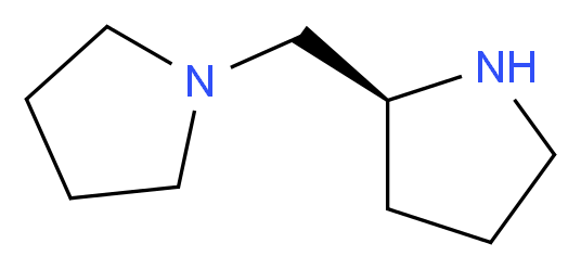 (S)-(+)-1-(2-吡咯烷甲基)吡咯烷_分子结构_CAS_51207-66-0)