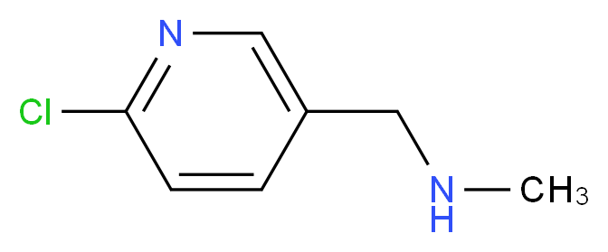 (6-CHLORO-PYRIDIN-3-YLMETHYL)-METHYL-AMINE_分子结构_CAS_120739-62-0)