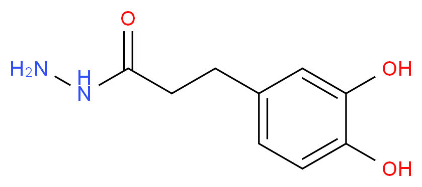 3-(3,4-Dihydroxyphenyl)propanohydrazide_分子结构_CAS_)