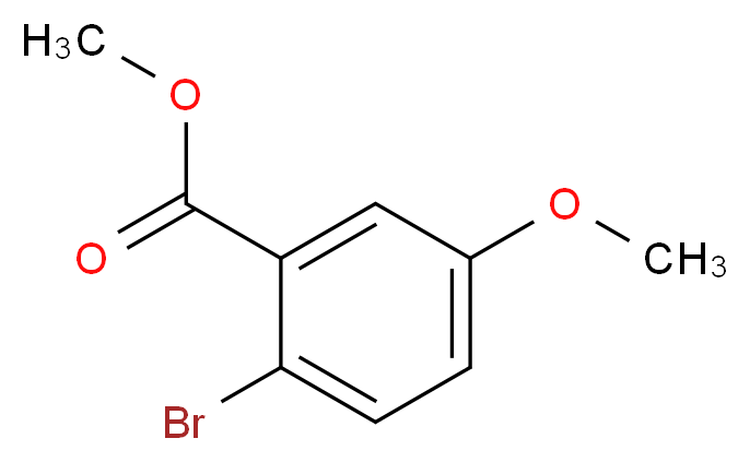 methyl 2-bromo-5-methoxybenzoate_分子结构_CAS_35450-36-3