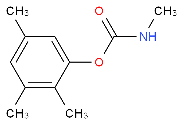 2,3,5-trimethylphenyl N-methylcarbamate_分子结构_CAS_2655-15-4