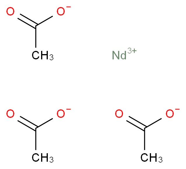 乙酸钕(III)水合物_分子结构_CAS_334869-71-5)