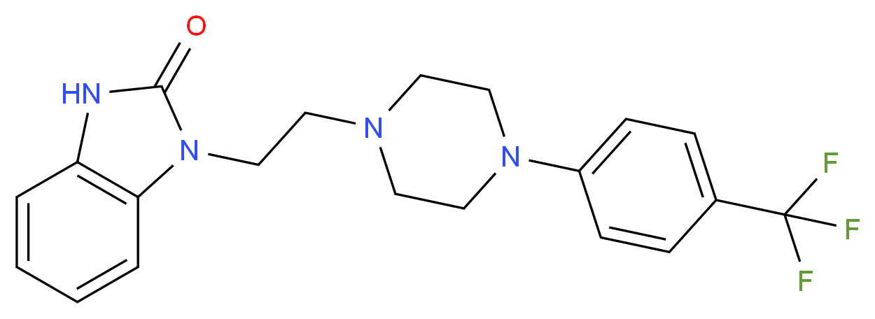 3-(2-(4-(4-(trifluoromethyl)phenyl)piperazin-1-yl)ethyl)-1h-benzimidazol-2-one_分子结构_CAS_167933-07-5)