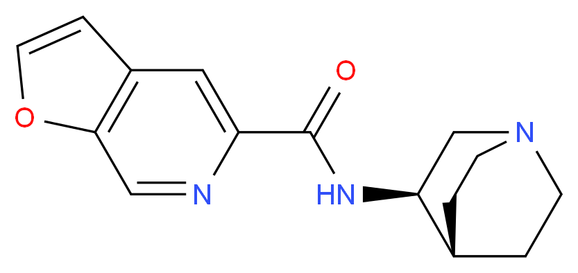 N-[(3R)-1-azabicyclo[2.2.2]octan-3-yl]furo[2,3-c]pyridine-5-carboxamide_分子结构_CAS_478149-53-0