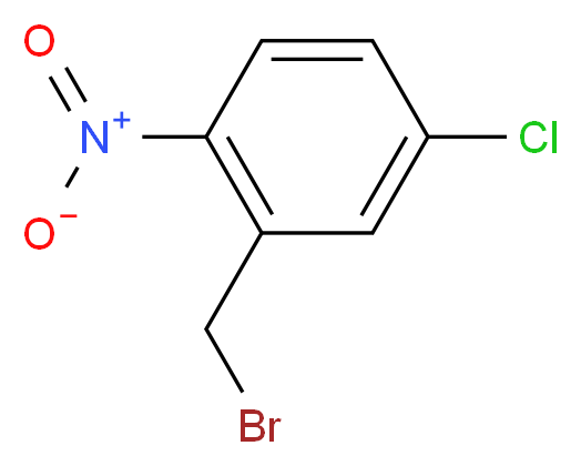 (2-Bromomethyl)-4-chloro-1-nitrobenzene_分子结构_CAS_31577-25-0)