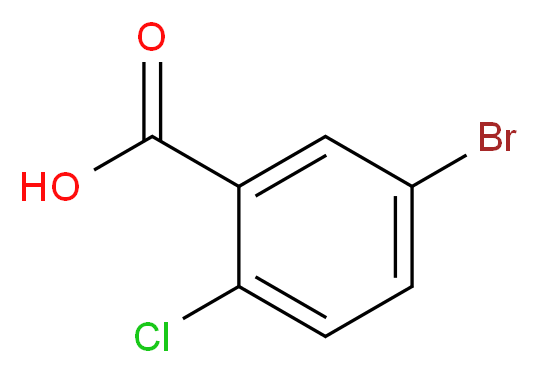 5-bromo-2-chlorobenzoic acid_分子结构_CAS_21739-92-4