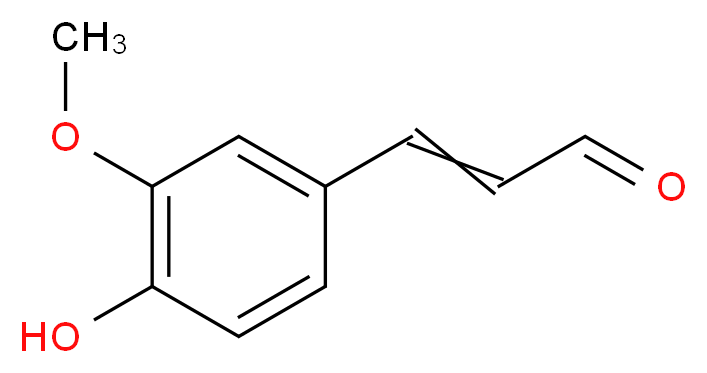 3-(4-hydroxy-3-methoxyphenyl)prop-2-enal_分子结构_CAS_20649-42-7