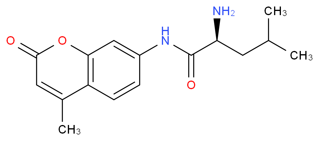 (2S)-2-amino-4-methyl-N-(4-methyl-2-oxo-2H-chromen-7-yl)pentanamide_分子结构_CAS_66447-31-2