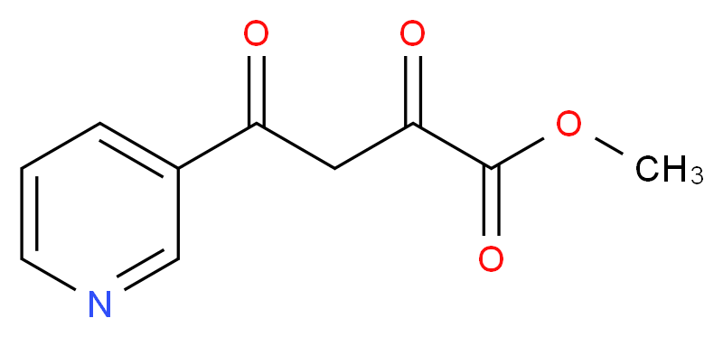 methyl 2,4-dioxo-4-(pyridin-3-yl)butanoate_分子结构_CAS_23424-36-4