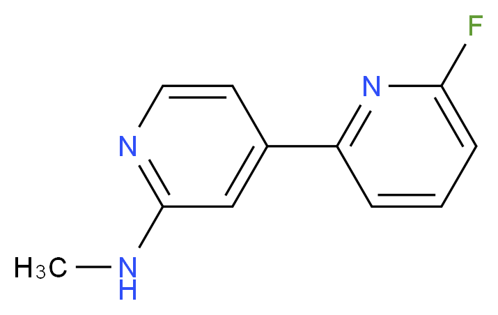 6-Fluoro-N-Methyl-[2,4'-bipyridin]-2'-aMine_分子结构_CAS_1245649-68-6)