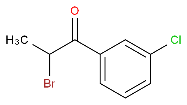 2-Bromo-1-(3-chloro-phenyl)-propan-1-one_分子结构_CAS_34911-51-8)