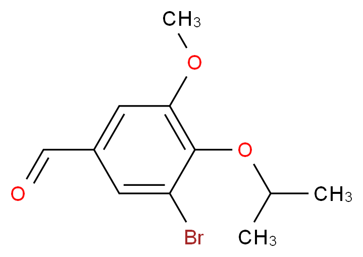 3-Bromo-4-isopropoxy-5-methoxybenzaldehyde_分子结构_CAS_)