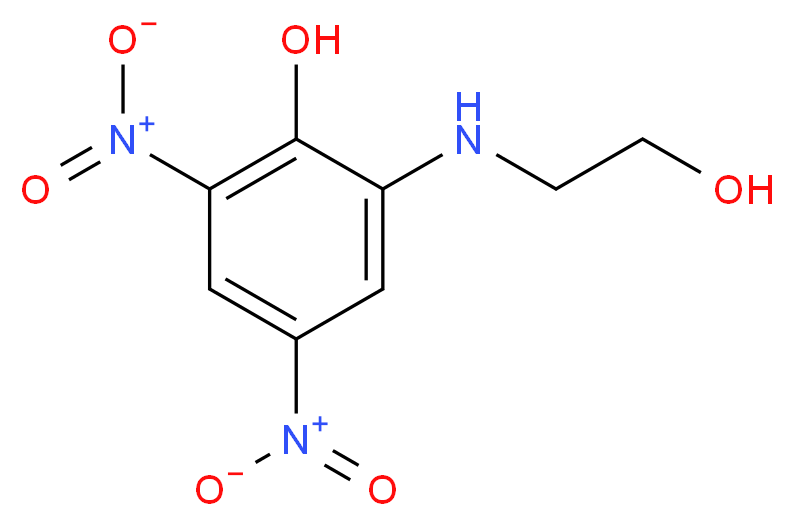 2-((2-Hydroxyethyl)amino)-4,6-dinitrophenol_分子结构_CAS_99610-72-7)