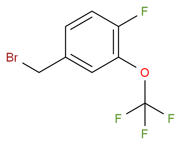 4-氟-3-三氟甲氧基溴苄_分子结构_CAS_86256-50-0)