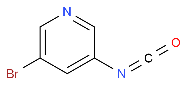 3-bromo-5-isocyanatopyridine_分子结构_CAS_167951-51-1