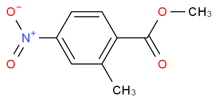 methyl 2-methyl-4-nitrobenzoate_分子结构_CAS_62621-09-4