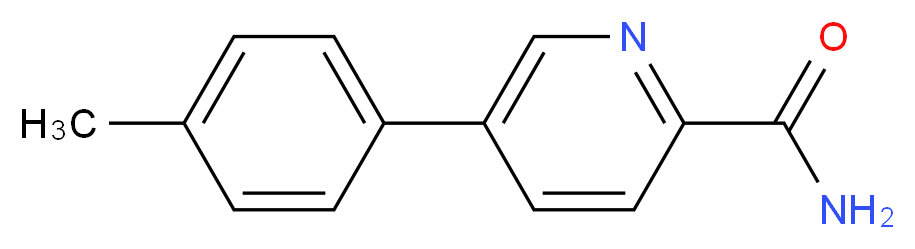 5-(4-methylphenyl)pyridine-2-carboxamide_分子结构_CAS_503536-74-1