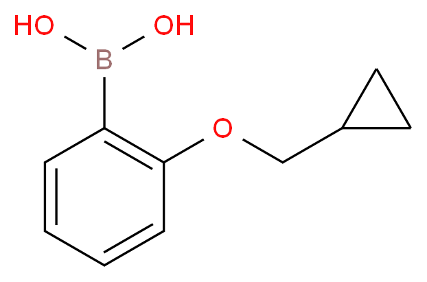 2-(CYCLOPROPYLMETHOXY)PHENYLBORONIC ACID_分子结构_CAS_1050510-36-5)