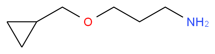 3-(cyclopropylmethoxy)propan-1-amine_分子结构_CAS_2986-60-9)