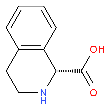 (1R)-1,2,3,4-tetrahydroisoquinoline-1-carboxylic acid_分子结构_CAS_151004-93-2