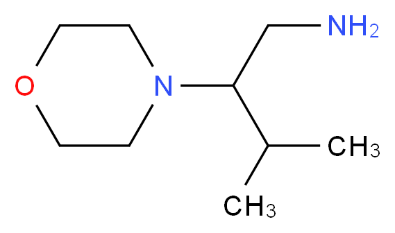 3-methyl-2-morpholin-4-ylbutan-1-amine_分子结构_CAS_)