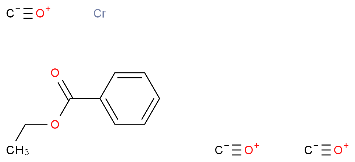 (苯甲酸乙酯)三羰基铬_分子结构_CAS_32874-26-3)