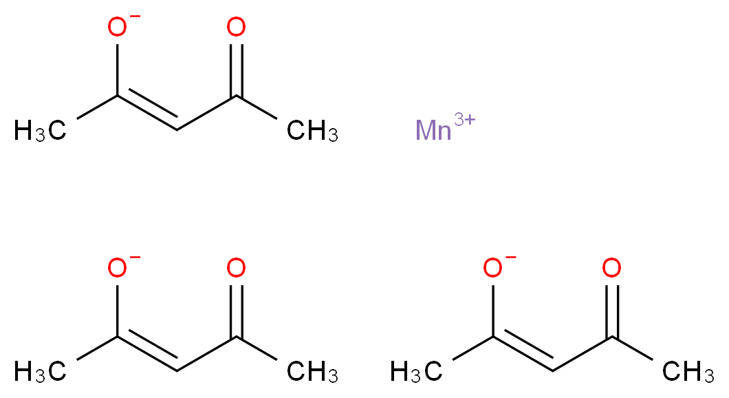 乙酰丙酮锰(III)_分子结构_CAS_14284-89-0)