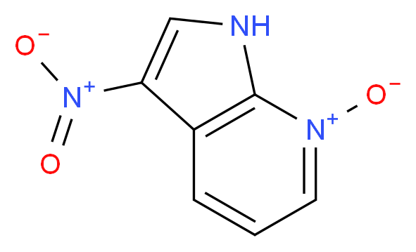 3-nitro-1H-pyrrolo[2,3-b]pyridin-7-ium-7-olate_分子结构_CAS_74420-07-8