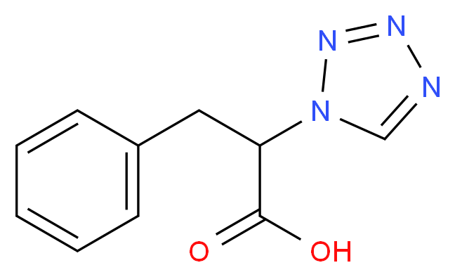 3-Phenyl-2-tetrazol-1-yl-propionic acid_分子结构_CAS_)