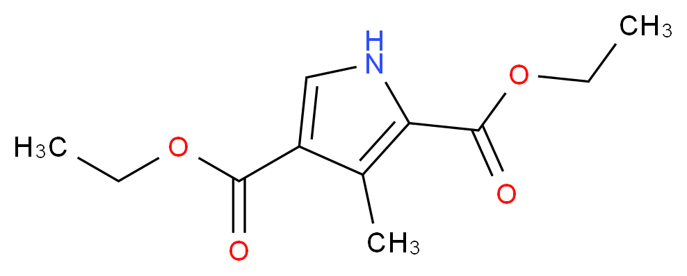 3-METHYL-1H-PYRROLE 2,4-DICARBOXYLIC ACID DIETHYL ESTER_分子结构_CAS_5448-16-8)