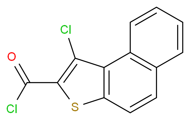 1-chloronaphtho[2,1-b]thiophene-2-carbonyl chloride_分子结构_CAS_85992-25-2