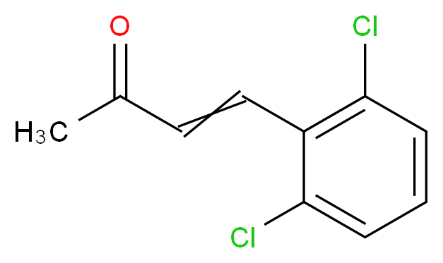 2,6-二氯苯亚甲基丙酮_分子结构_CAS_81559-89-9)