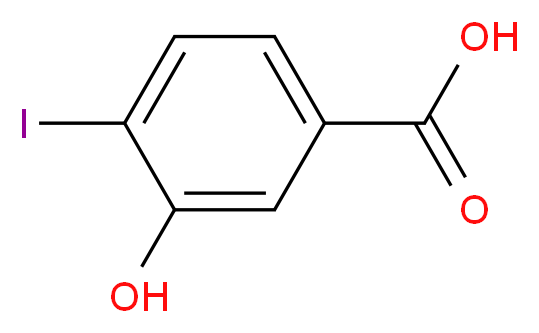 3-羟基-4-碘苯甲酸_分子结构_CAS_58123-77-6)