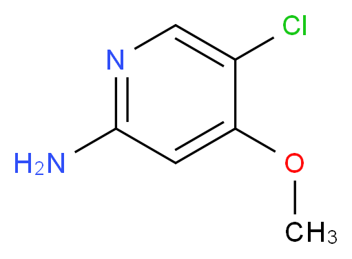 5-chloro-4-methoxypyridin-2-amine_分子结构_CAS_662117-63-7