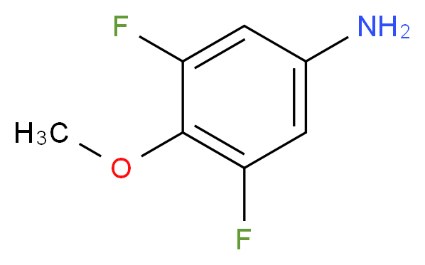 3,5-difluoro-4-methoxyaniline_分子结构_CAS_363-47-3