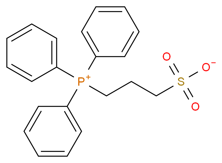 3-(triphenylphosphaniumyl)propane-1-sulfonate_分子结构_CAS_116154-22-4