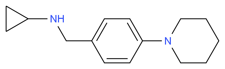 N-(4-piperidin-1-ylbenzyl)cyclopropanamine_分子结构_CAS_857283-76-2)