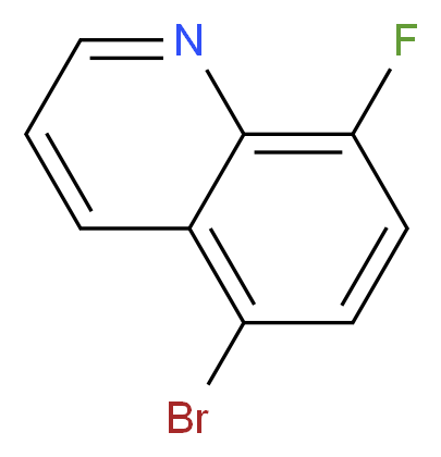 5-Bromo-8-fluoroquinoline_分子结构_CAS_1133115-78-2)