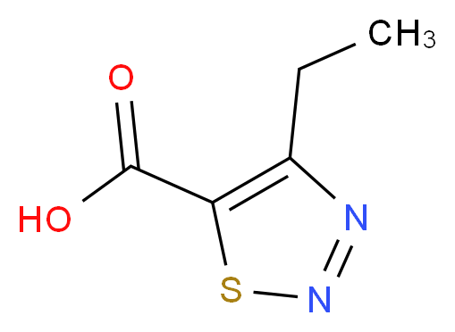 4-ethyl-1,2,3-thiadiazole-5-carboxylic acid_分子结构_CAS_183302-40-1