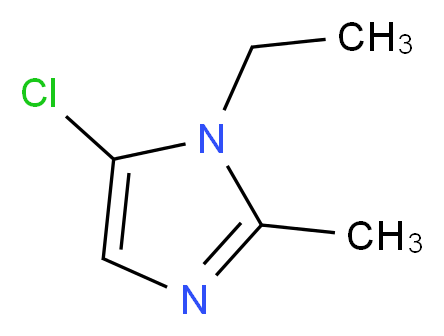 5-氯-1-乙基-2-甲基咪唑_分子结构_CAS_4897-22-7)