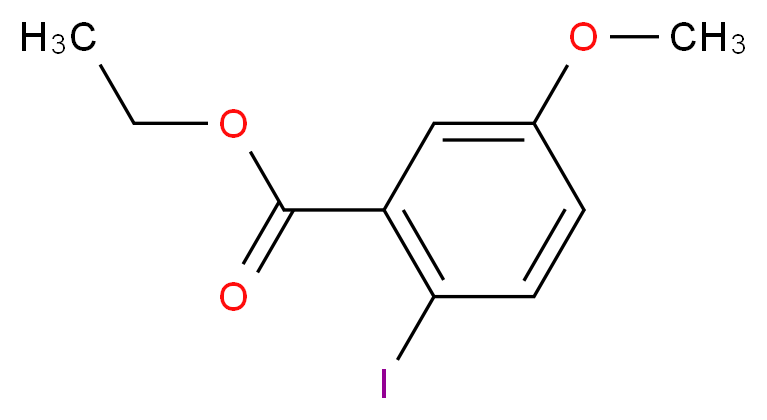 Ethyl 2-iodo-5-methoxybenzoate_分子结构_CAS_104807-65-0)