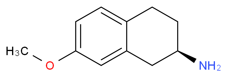 (2R)-7-methoxy-1,2,3,4-tetrahydronaphthalen-2-amine_分子结构_CAS_121216-43-1