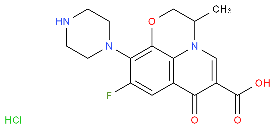 Desmethyl Ofloxacin Hydrochloride_分子结构_CAS_82419-52-1)