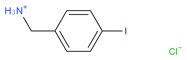 4-碘苄胺.盐酸盐_分子结构_CAS_59528-27-7)