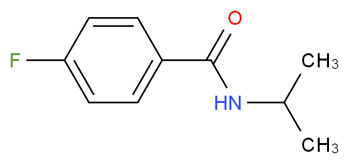 4-fluoro-N-(propan-2-yl)benzamide_分子结构_CAS_70001-45-5