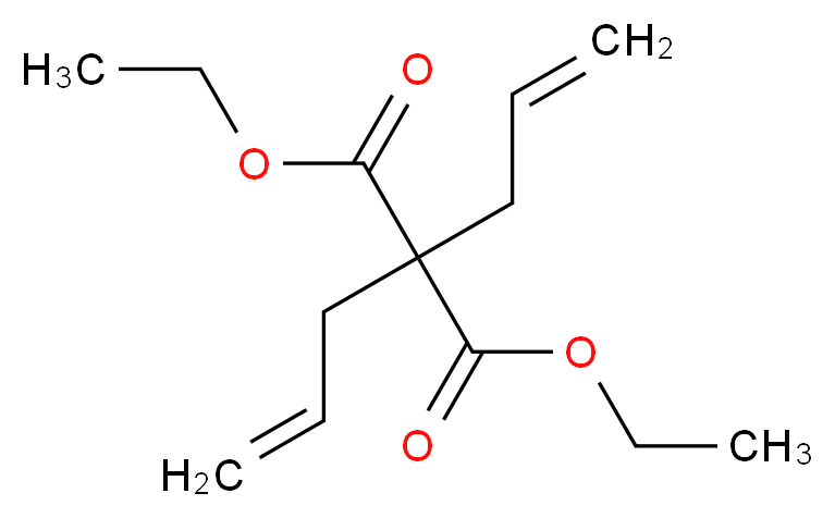 二烯丙基丙二酸二乙酯_分子结构_CAS_3195-24-2)