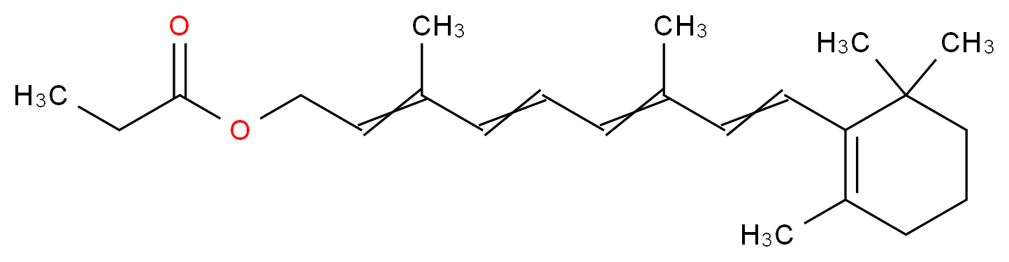 Retinyl Propionate_分子结构_CAS_7069-42-3)