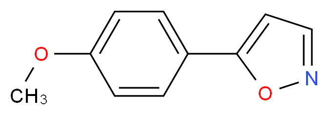 5-(4-Methoxyphenyl)isoxazole_分子结构_CAS_3672-48-8)