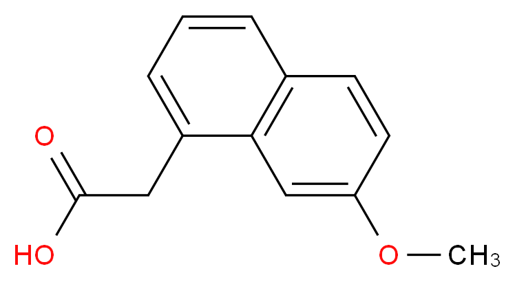 2-(7-methoxynaphthalen-1-yl)acetic acid_分子结构_CAS_6836-22-2