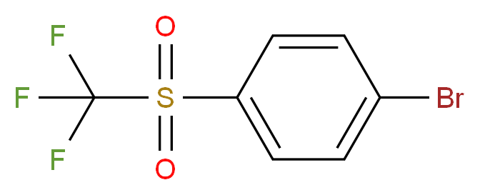 1-bromo-4-trifluoromethanesulfonylbenzene_分子结构_CAS_312-20-9